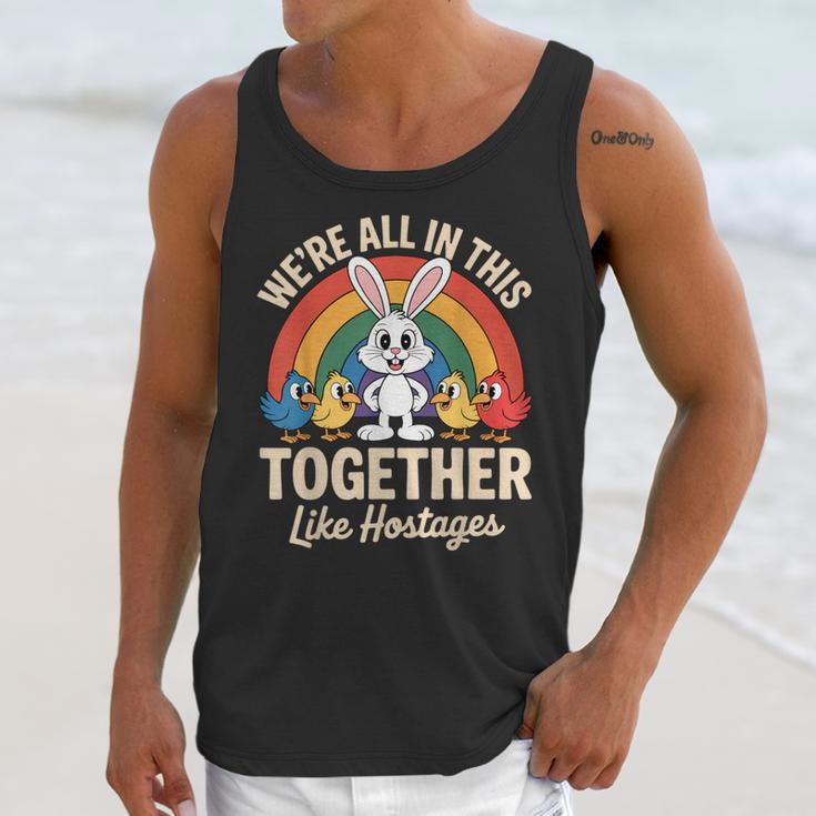We'Re All In This Together Like Hostages Introvert Unisex Tank Top We'Re All In This Together Like Hostages Introvert Unisex Tank Top