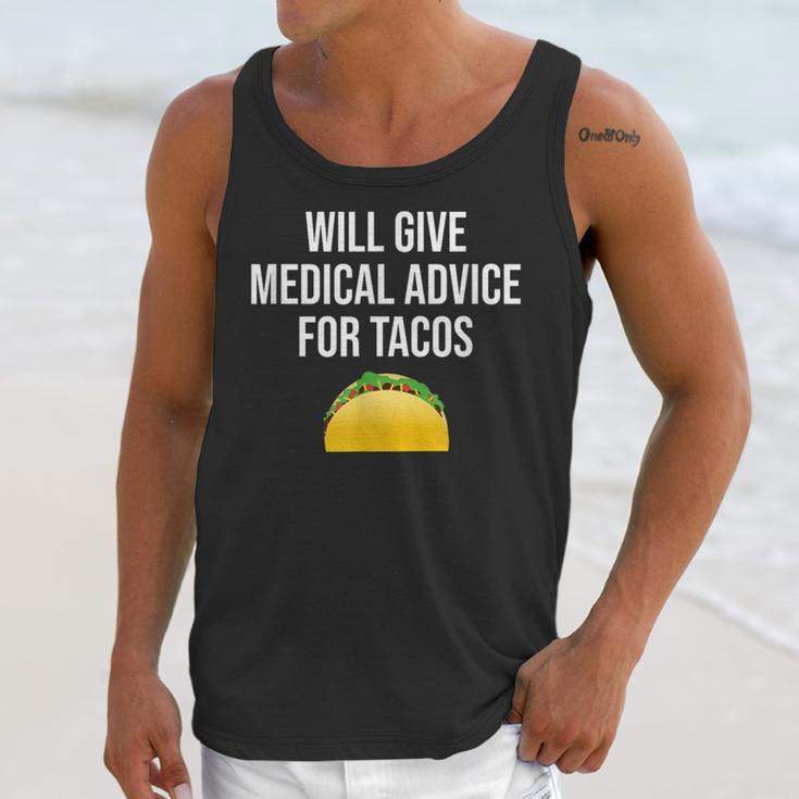 Will Give Medical Advice For Tacos Shirt Nurse Graduation MD Unisex Tank Top