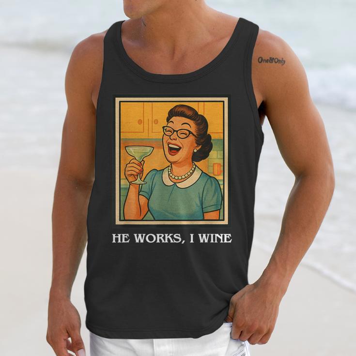 I Wine Housewife Retro Nostalgia Classic 1950s Vintage Humor Unisex Tank Top I Wine Housewife Retro Nostalgia Classic 1950s Vintage Humor Unisex Tank Top