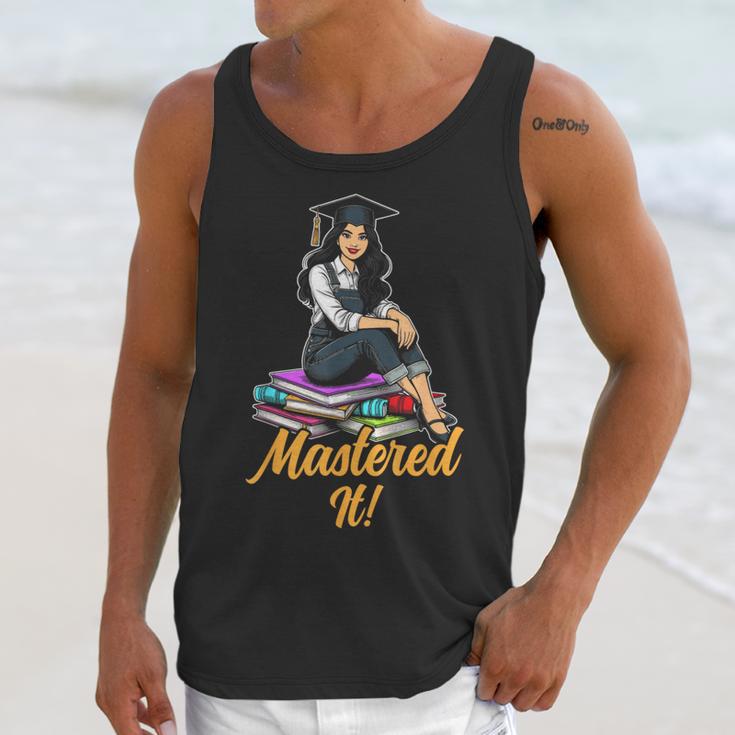 Women Mastered It Girl Master Degree Graduation Graduate Unisex Tank Top