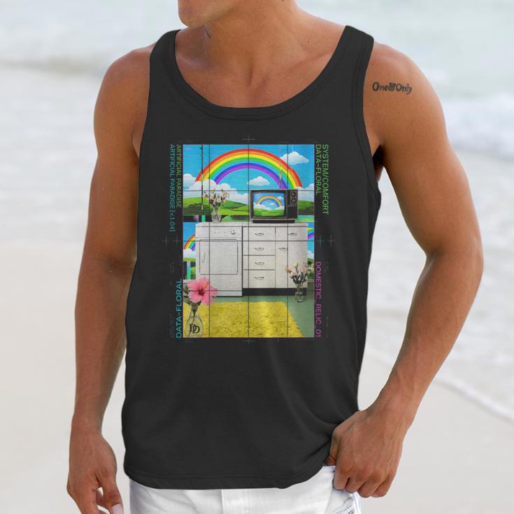 Women's Frutiger Aero Aesthetic Rainbow Glitch Art Unisex Tank Top Women's Frutiger Aero Aesthetic Rainbow Glitch Art Unisex Tank Top