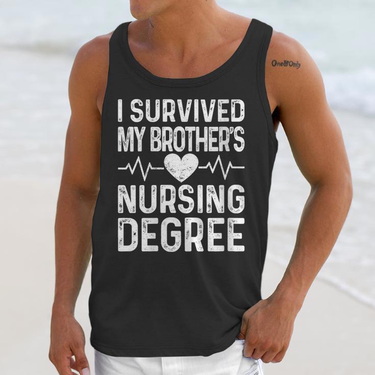 Women's I Survived My Brother's Nursing Degree School Graduation Unisex Tank Top