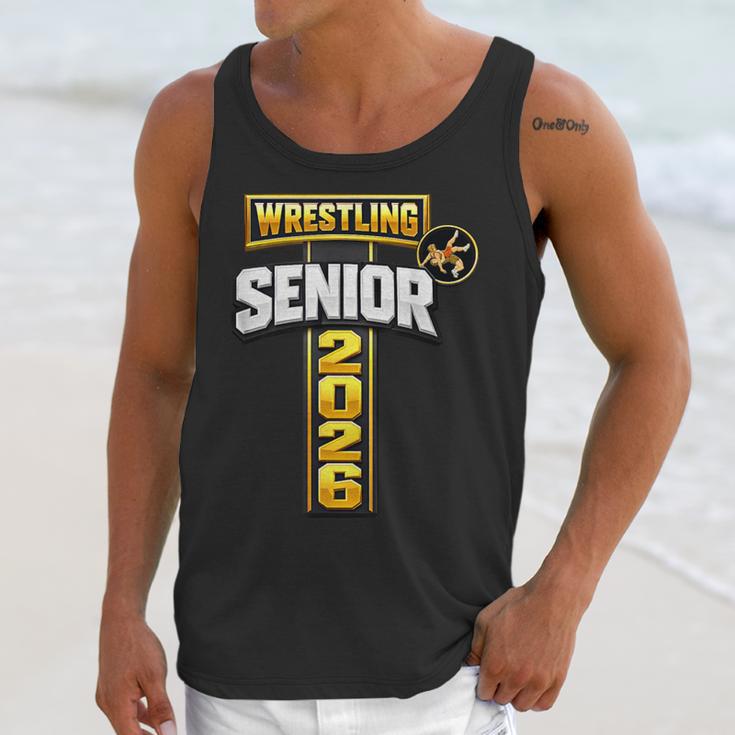 Wrestling Senior Night Senior 2026 Faith Cross Graduation Unisex Tank Top