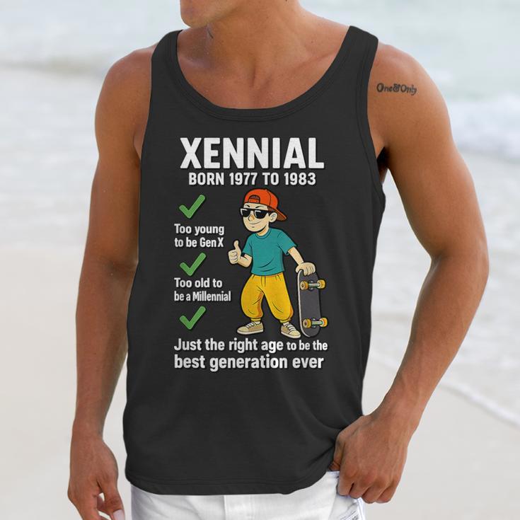 Xennial Born 1977 To 1983 Nostalgia Unisex Tank Top Xennial Born 1977 To 1983 Nostalgia Unisex Tank Top