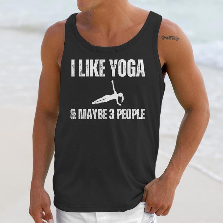 I Like Yoga And Maybe 3 People Introvert Namaste Unisex Tank Top
