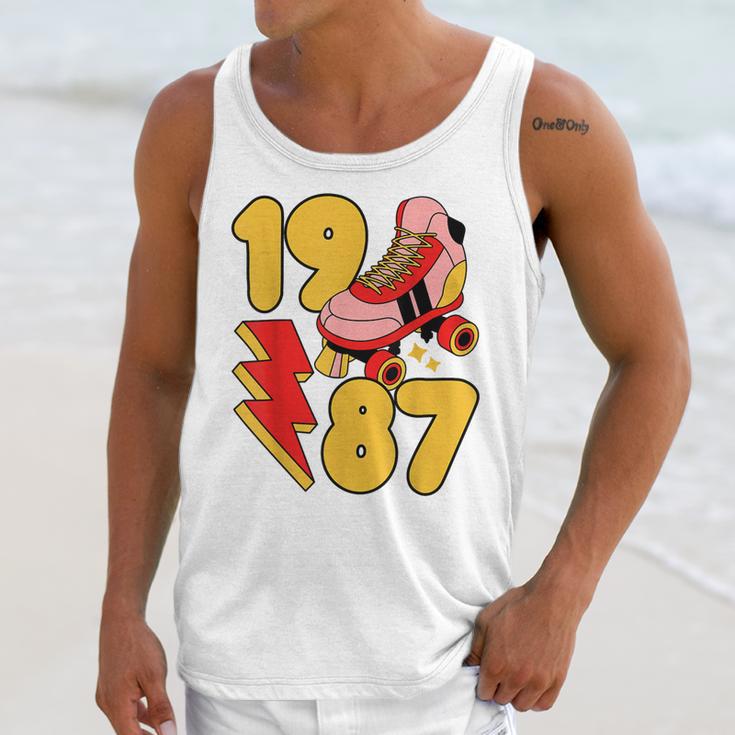 1987 Retro Roller Skate Vintage 80s Nostalgia Collector Unisex Tank Top