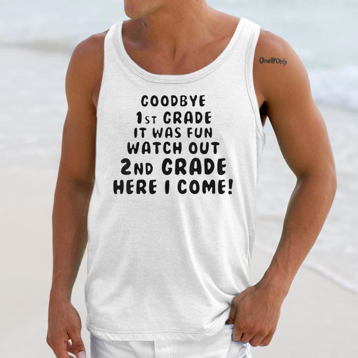 1st First Grade Graduation Tshirt Moving On To 2nd Grade Unisex Tank Top
