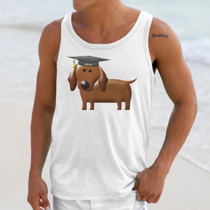 2018 Dog Graduation Shirt Dachshund Graduation For Men Women Kids Unisex Tank Top