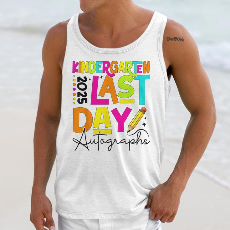 2025 Last Day Of School Autograph Kindergarten Graduation Unisex Tank Top