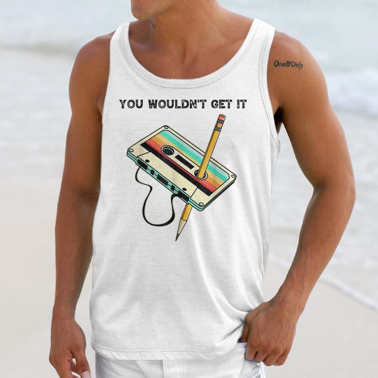70s 80s 90s Retro Party Costume Nostalgia Cassette Unisex Tank Top
