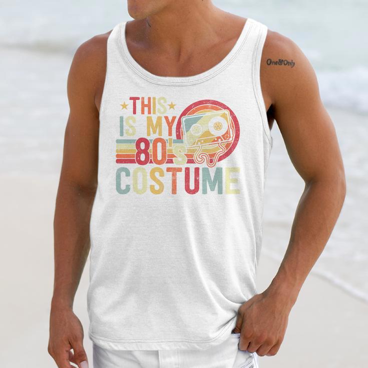 This Is My 80s Costume Vintage Style Nostalgia 1980s Retro Premium Tri-Blend Unisex Tank Top