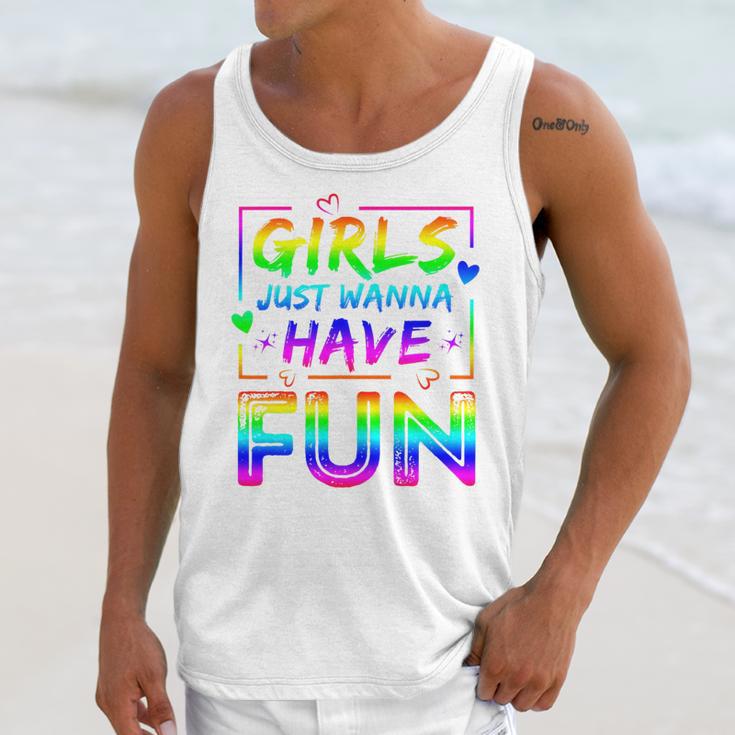 80's Girls Just Wanna Have Fun Nostalgia 1980s Style Premium Tri-Blend Unisex Tank Top 80's Girls Just Wanna Have Fun Nostalgia 1980s Style Premium Tri-Blend Unisex Tank Top