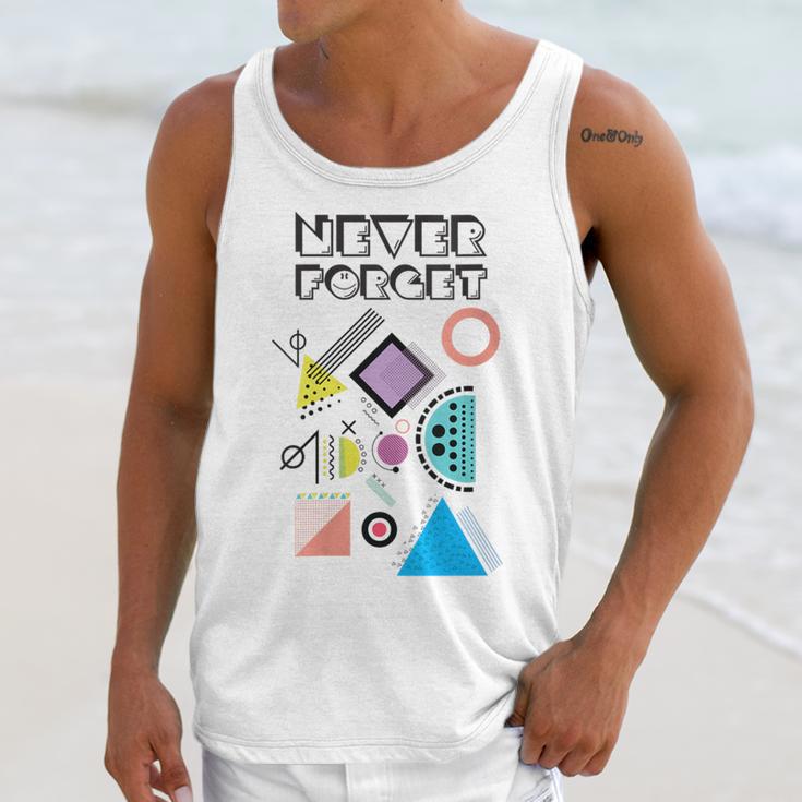 80s Nostalgia Never Forget Unisex Tank Top