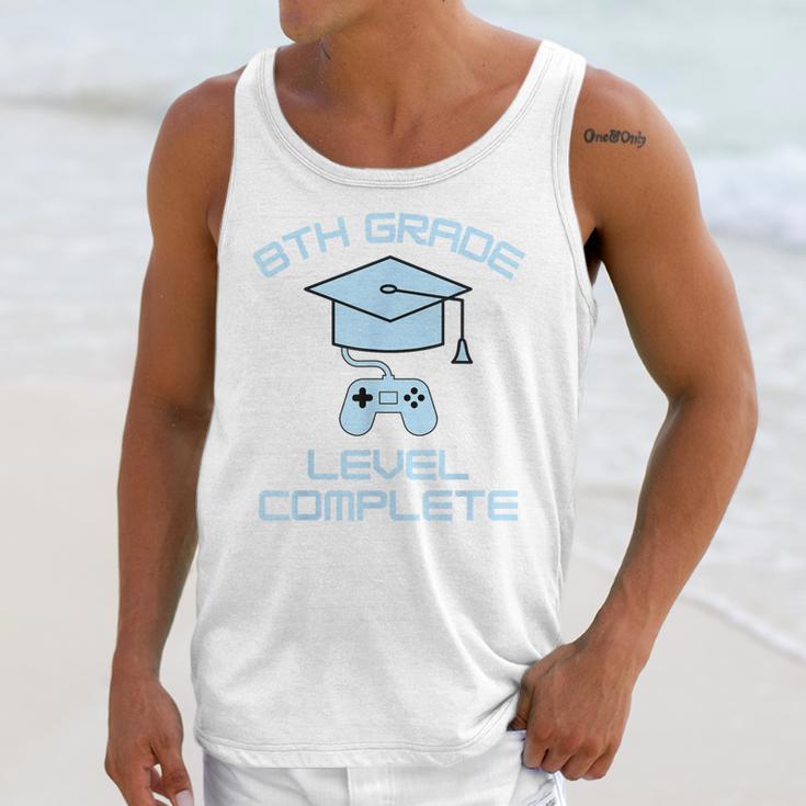 8th Grade Level Complete Eighth Grade Gamer Graduation Day Unisex Tank Top