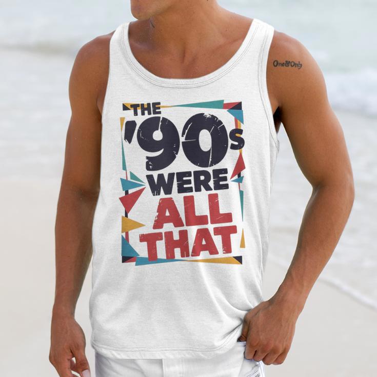 The 90s Were All That – Retro 1990s Nostalgia Tee Unisex Tank Top The 90s Were All That – Retro 1990s Nostalgia Tee Unisex Tank Top