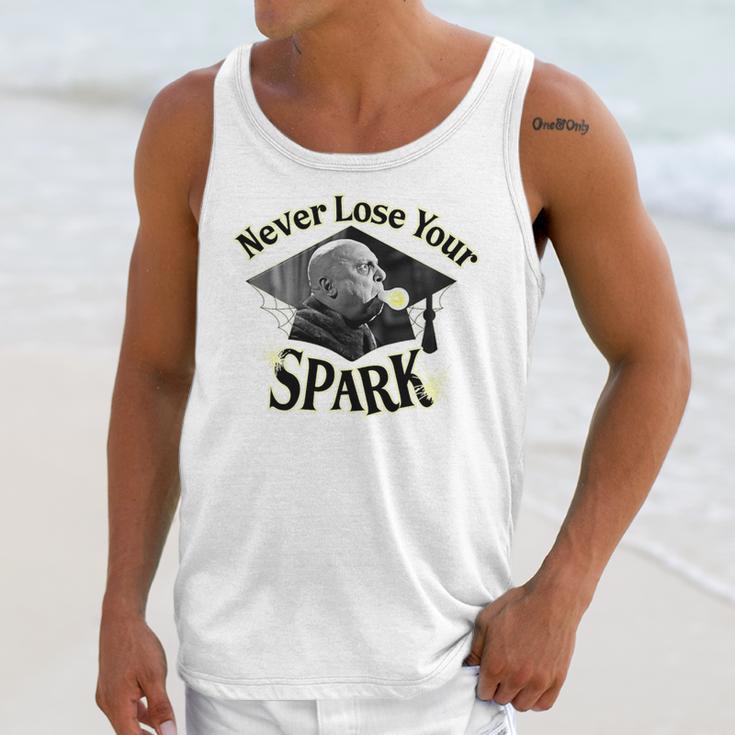 The Addams Family TV Series – Uncle Fester Graduation Spark Premium Unisex Tank Top
