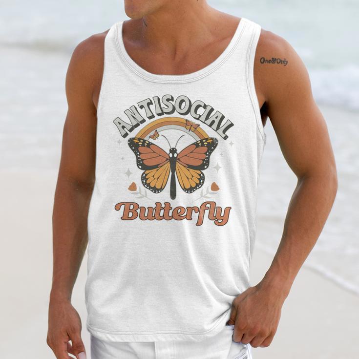 Antisocial Butterfly Tee For Introvert Men Women Girls Unisex Tank Top
