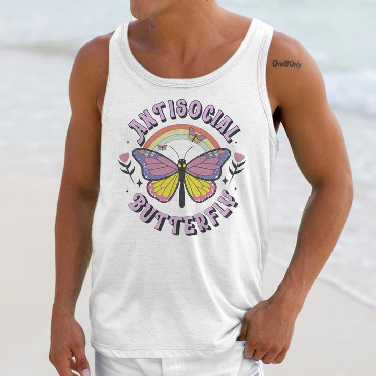 Antisocial Butterfly Tees For Introvert Men Women Girls Unisex Tank Top Antisocial Butterfly Tees For Introvert Men Women Girls Unisex Tank Top