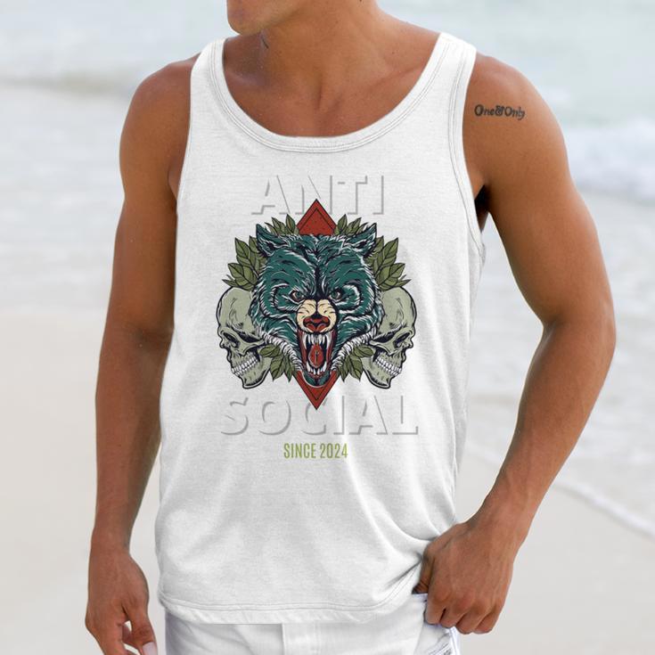 Antisocial Introvert I Like Being Alone Unisex Tank Top Antisocial Introvert I Like Being Alone Unisex Tank Top