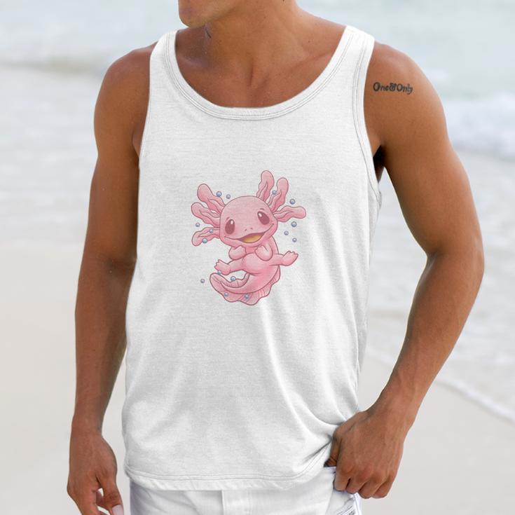 Axolovert Axolotl Humor Salamander Introvert Unisex Tank Top