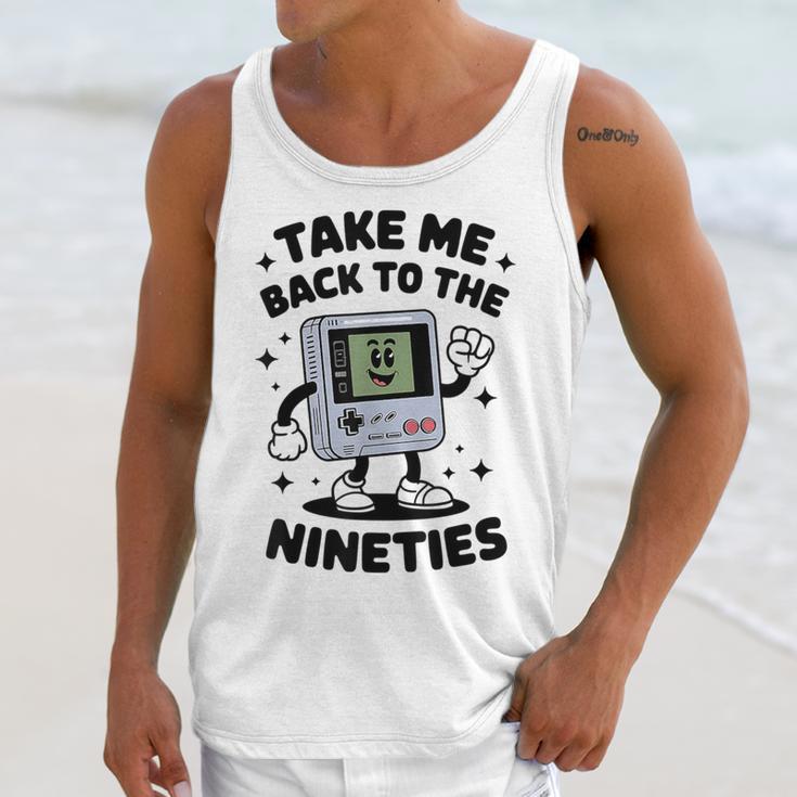 Take Me Back To The Nineties 90's Retro Gamer Nostalgia Unisex Tank Top