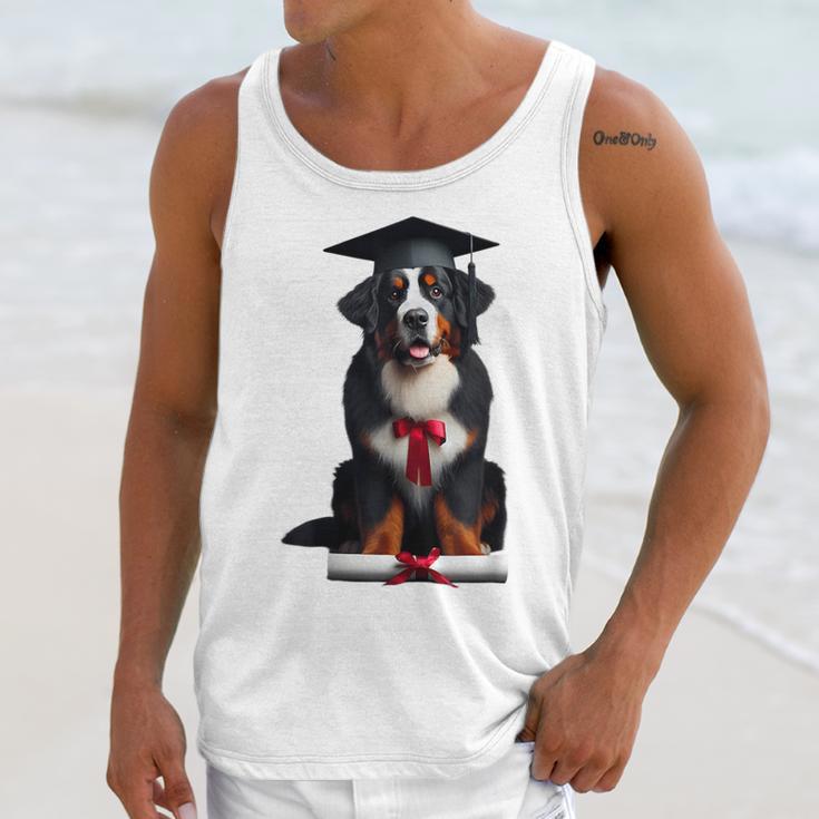 Bernese Mountain Dog Graduation Cap Graduate Training School For Men Women Girls Kids Unisex Tank Top
