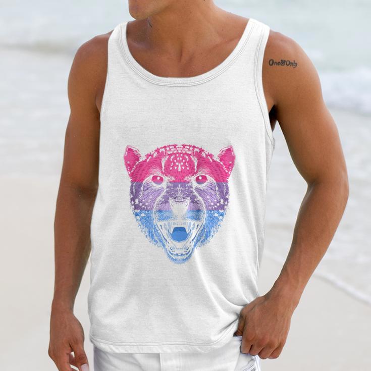Bi Shy And Ready To Cry Bisexual Introvert Bi Pride Raglan Baseball Tee Unisex Tank Top