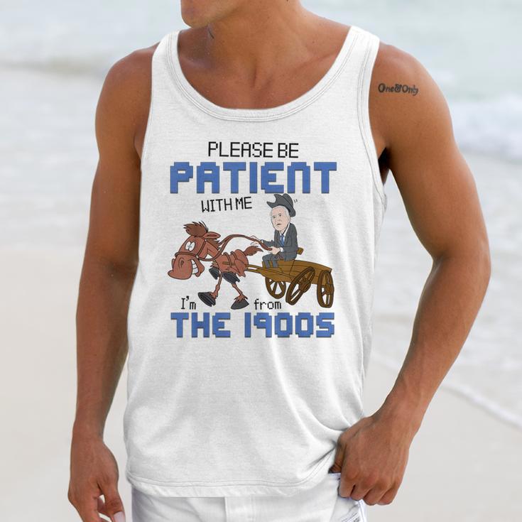 Biden Please Be Patient With Me I'm From The 1900s Vintage Unisex Tank Top Biden Please Be Patient With Me I'm From The 1900s Vintage Unisex Tank Top