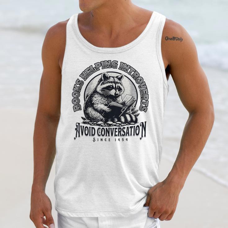 Books Helping Introvert Avoid Conversation Since 1454 Unisex Tank Top Books Helping Introvert Avoid Conversation Since 1454 Unisex Tank Top