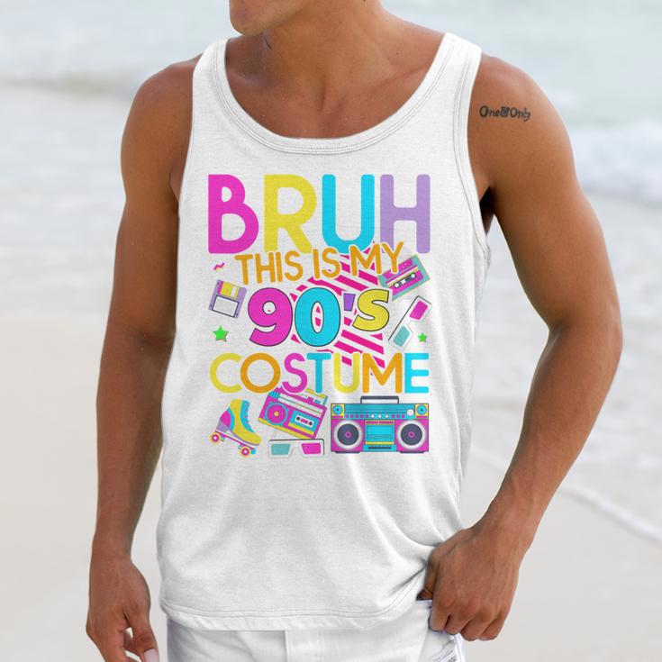 Bruh This Is My 90's Costume Nostalgia Mixtape 1990s Party Unisex Tank Top