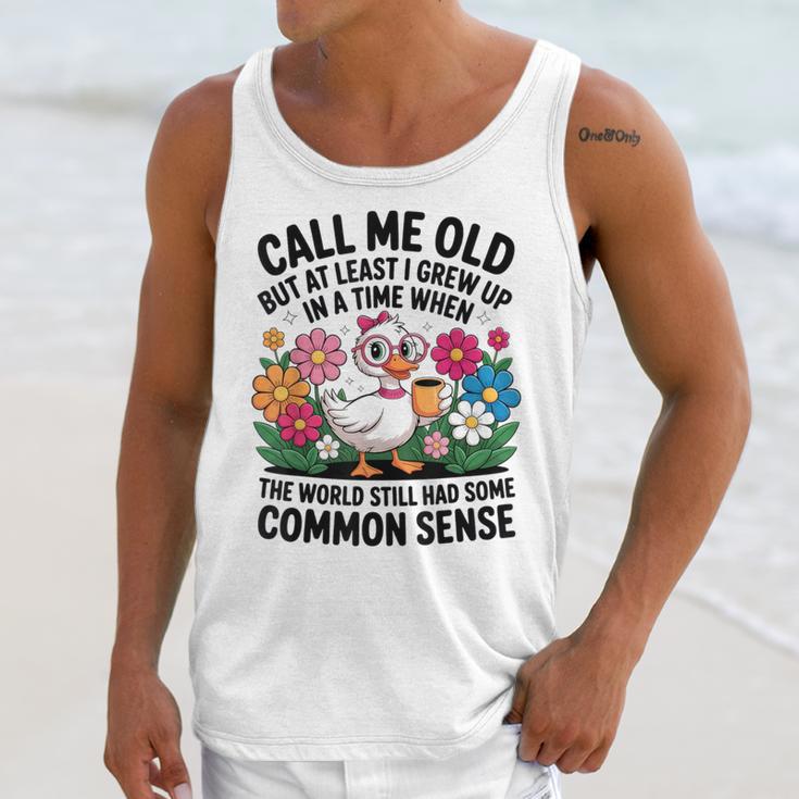 Call Me Old Seniors Nostalgia Retro Humor Casual Unisex Tank Top