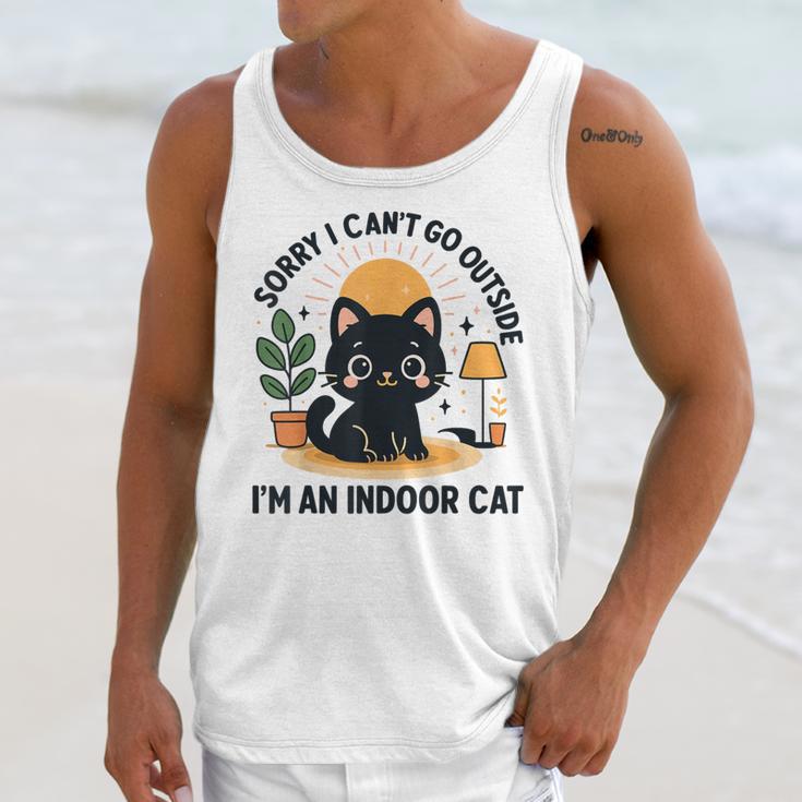 Cat Shirt Introvert Sorry I Can’t Go I’m An Indoor Cat Unisex Tank Top Cat Shirt Introvert Sorry I Can’t Go I’m An Indoor Cat Unisex Tank Top