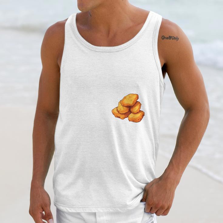 Chicken Nugget Saying Introvert Nuggie Foodie Food Unisex Tank Top