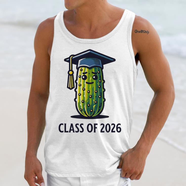 Class Of 2026 Graduation Pickle Trendy Graduate Humor Unisex Tank Top
