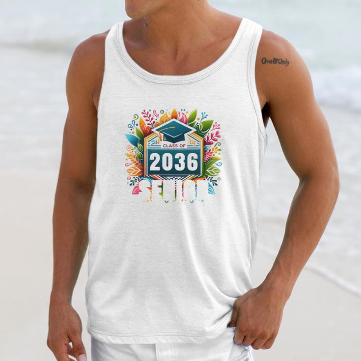 Class Of 2036 Graduation School Vintage Senior 2036 Unisex Tank Top