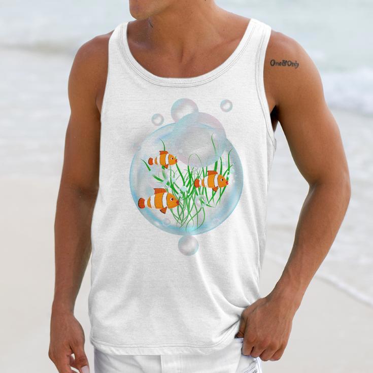 Clownfish Anemonefish Bubbles Water Frutiger Aero Y2K Style Unisex Tank Top Clownfish Anemonefish Bubbles Water Frutiger Aero Y2K Style Unisex Tank Top