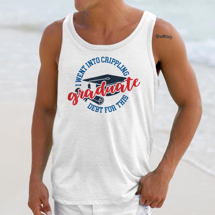 College University School Graduation Debt Loan Unisex Tank Top