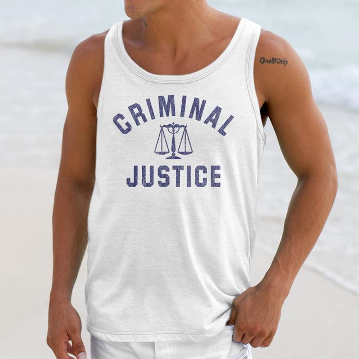 Criminal Justice Major College Graduate Graduation Unisex Tank Top