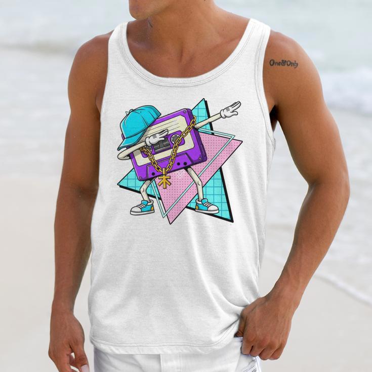 Dabbing Cassette Tape 70s 80s 80s Outfit Nostalgia Unisex Tank Top