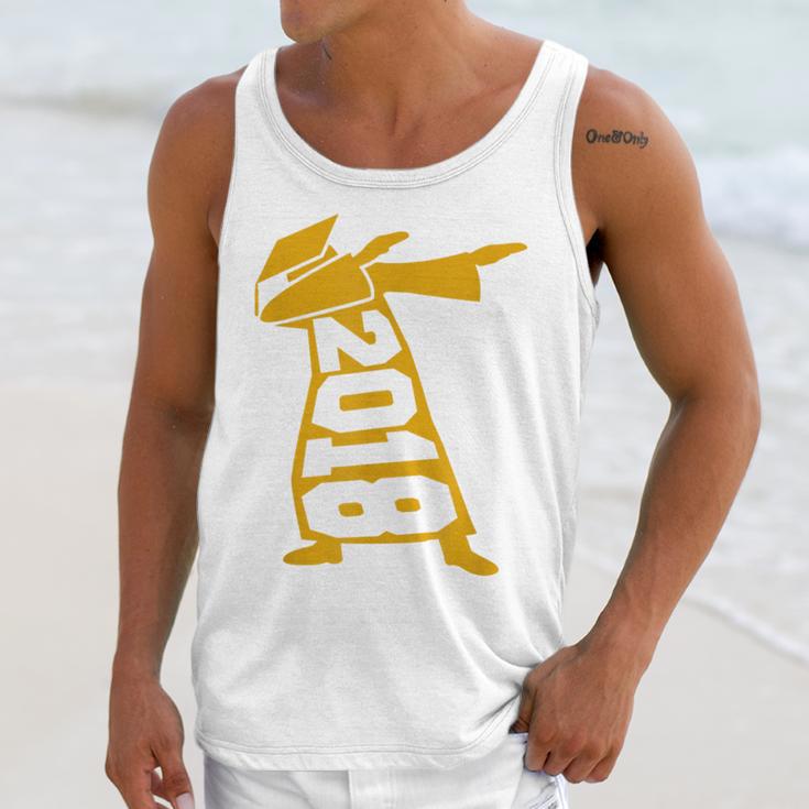 Dabbing Graduation Class Of 2018 T-Shirt School Colors Unisex Tank Top