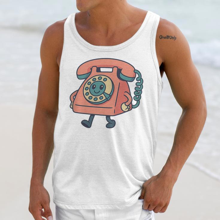 Dial It Back Retro Tech Nostalgia Vintage Premium Tri-Blend Unisex Tank Top