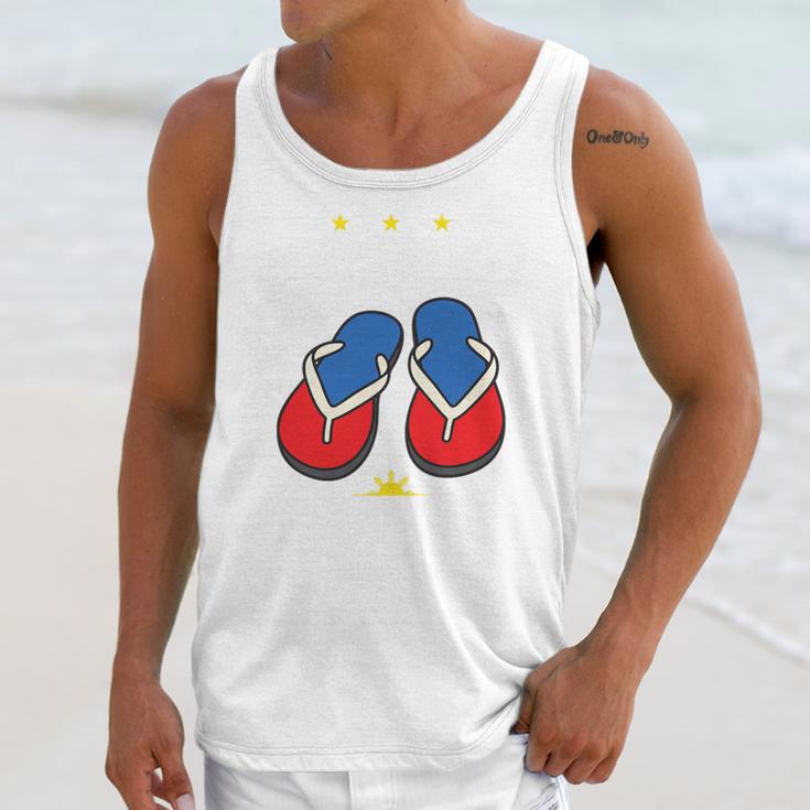 Discipline Arsenal Pinoy Nostalgia Filipino Tsinelas Premium Tri-Blend Unisex Tank Top