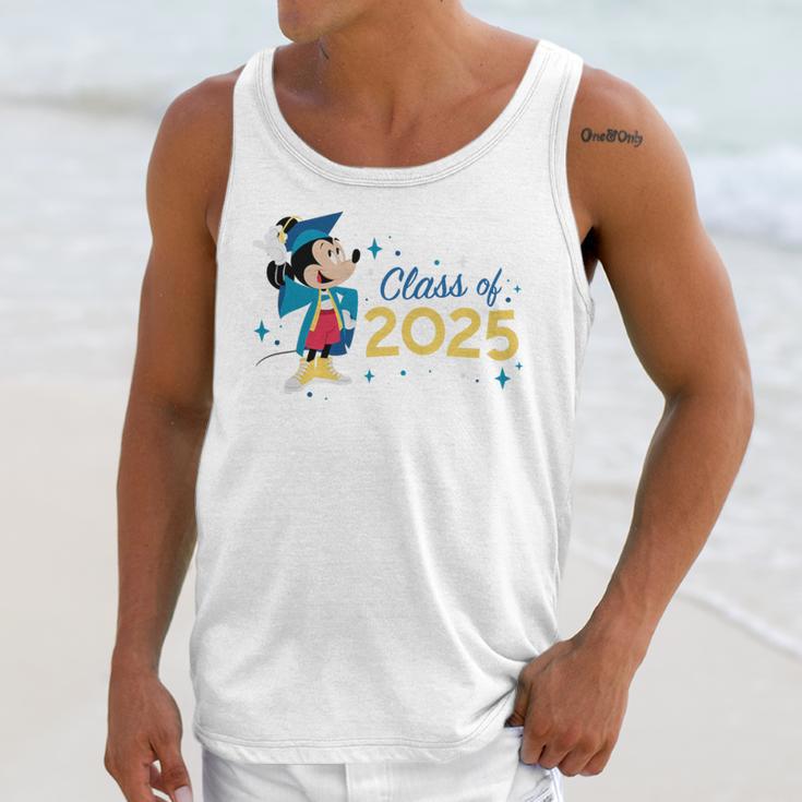 Disney Mickey Mouse Cap & Gown '25 Graduation Class Of 2025 Premium Tri-Blend Unisex Tank Top