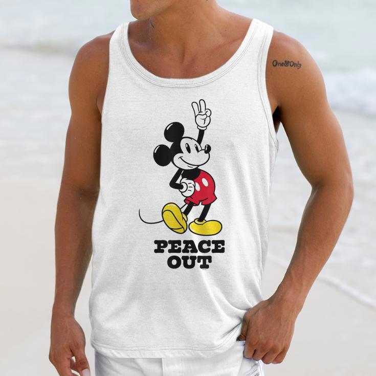 Disney Mickey Mouse Peace Out Totally Retro Graduation Unisex Tank Top