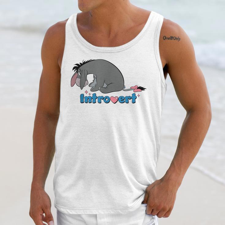 Disney Winnie The Pooh Introvert Eeyore Logo Unisex Tank Top Disney Winnie The Pooh Introvert Eeyore Logo Unisex Tank Top