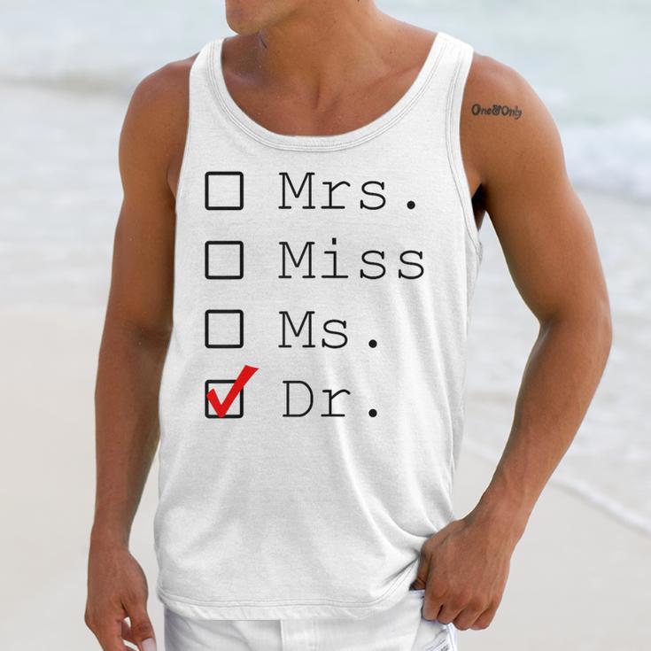 Doctor Graduation Unisex Tank Top