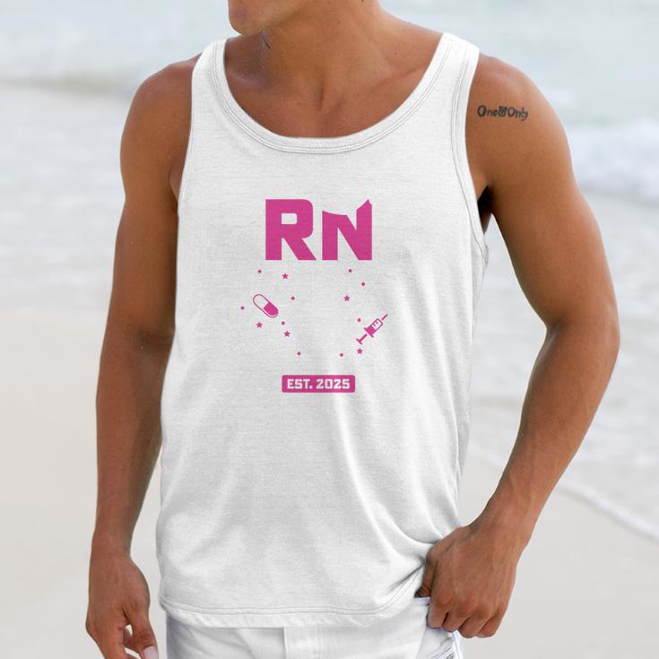 Earned It RN 2025 Nurse Graduation Nursing School Graduate Premium Tri-Blend Unisex Tank Top