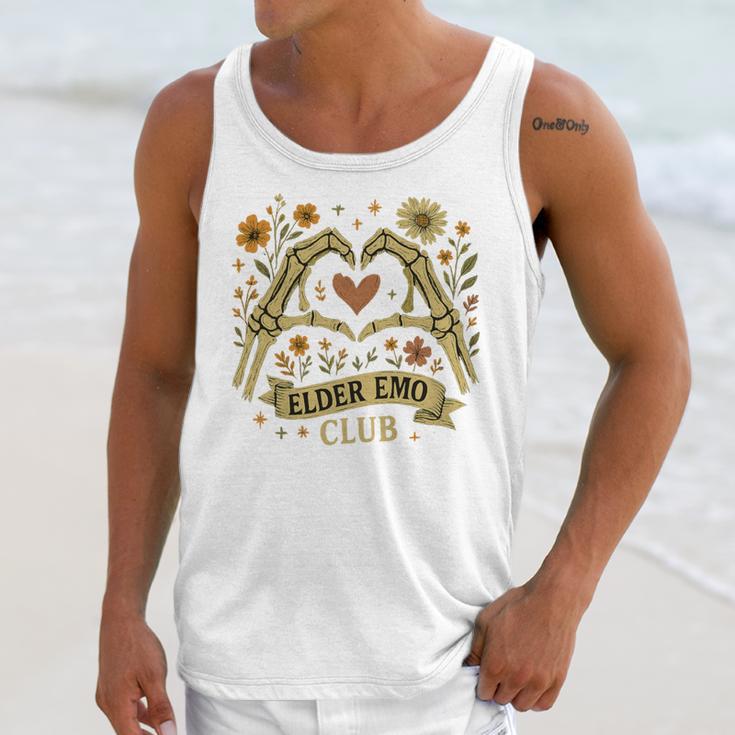 Elder Emo Club Skeleton Hands Heart Nostalgia Premium Tri-Blend Unisex Tank Top Elder Emo Club Skeleton Hands Heart Nostalgia Premium Tri-Blend Unisex Tank Top