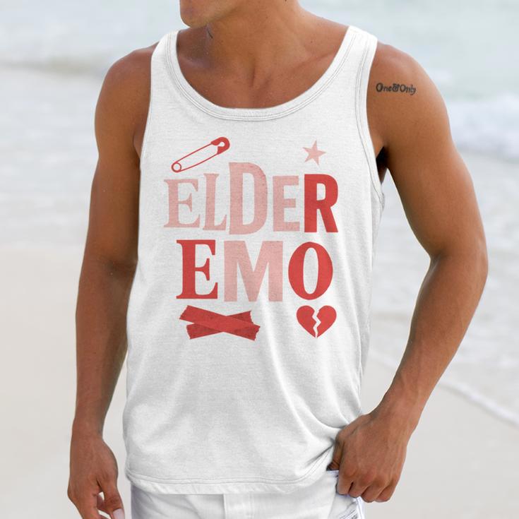 Elder Emo Retro Punk Typography Nostalgia Unisex Tank Top