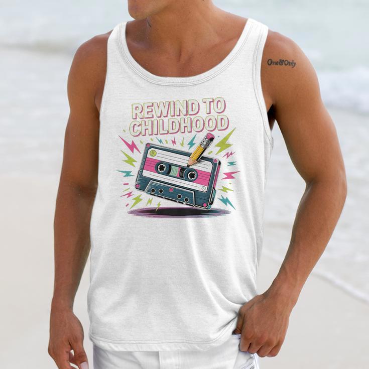 Elder Millennials Embracing 90s Rewind Nostalgia Vibes Premium Unisex Tank Top